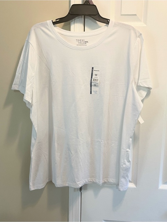 Time and Tru Tops - New with Tags Time and Tru White Classic Crew Neck Tee for women